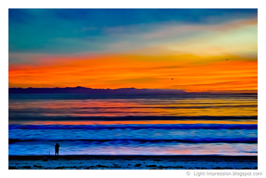 Light Impressions-Fishing at Sunset