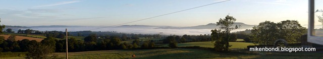 Morning view from Drewin Farm