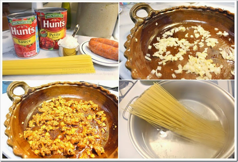 Pasta with Chorizo - espagueti13 Pasta with Chorizo - espagueti13