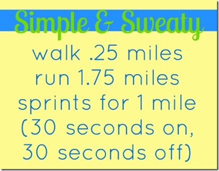 simple sweat treadmill run