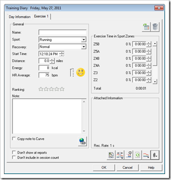 ProTrainer 5 add RCX5 Workout
