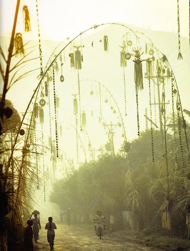 bamboo decorations in