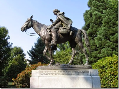 IMG_3343 Circuit Rider Statue at the Oregon State Capitol in Salem, Oregon on September 4, 2006