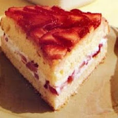 Lemon Buttermilk Cake with Strawberries