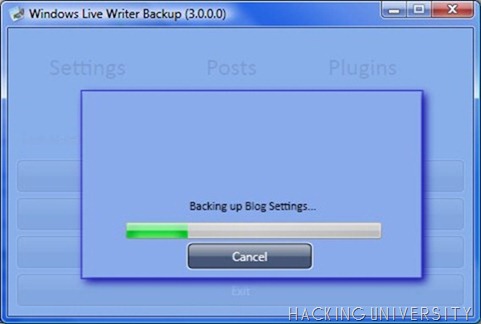 Windows Live Writer Backup Utility
