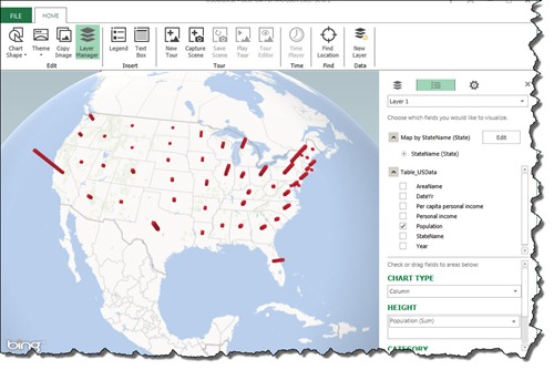 3 Basic map of population by states