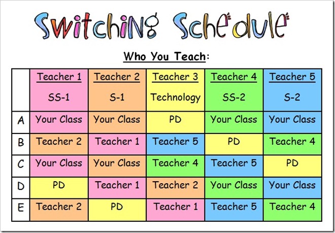 switching schedule