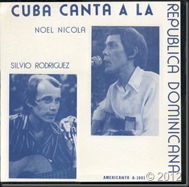 Silvio-Noel 1974 - Cuba canta a la Rep. D. - frontal