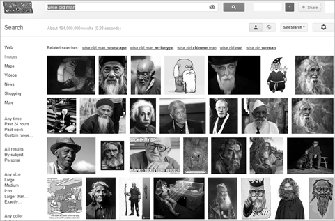 c0 Google image search for "wise old man"