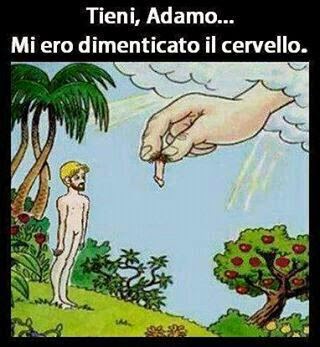 Risultati immagini per vignette adamo ed eva