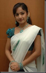 Madhavi Latha _in half saree