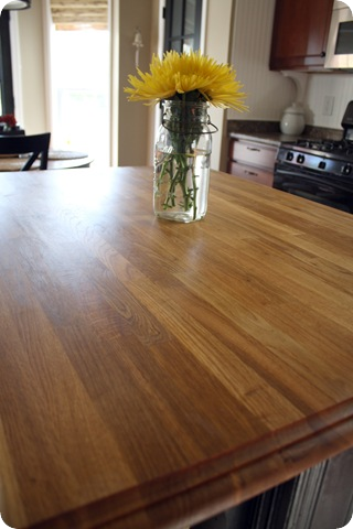 butcher block counter