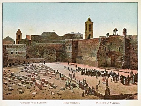 Igreja da Natividade, Belém, Israel (Boulos Meo, 1890 - Sem direitos adicionais) Igreja da Natividade, Belém, Israel (Boulos Meo, 1890 - Sem direitos adicionais)