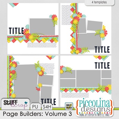 Piccolina Designs Page Builders Volume 3