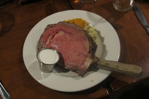 A long day of antiquing is rewarded with a hearty meal.