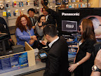 Brad and Ashley, a couple from Manhattan, purchase Panasonic's first Full HD 3D Home Theater System on March 10, 2010.