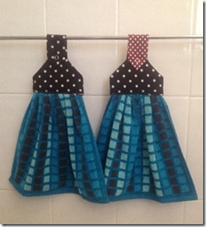 Hand Towel Hangers - Aqua