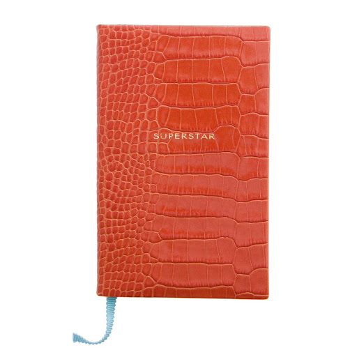 Smythson is known for their irreverent and cheeky touches. This notebook is not for the self-conscious. (smythson.com) Smythson is known for their irreverent and cheeky touches. This notebook is not for the self-conscious. (smythson.com)