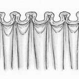 rolled cuff drapery style
