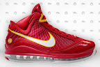 nike air max lebron 7 pe cavfanatic crimson 3 04 Nike Air Max LeBron VII Hardwood Classic Blue & CavFanatic PEs