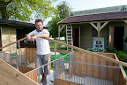 A mini, baby sized American stable, the real thing is just to big even for Badminton