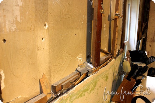 Kitchen Demo - Window Wall Paneling