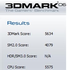 Dell Inspiron N5420 Benchmark 3Dmark 06