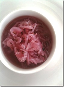 pickled red onion