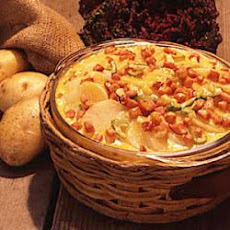 Ham and Creamy Potato Scallops
