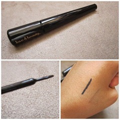 love & beauty liquid liner swatch, bitsandtreats