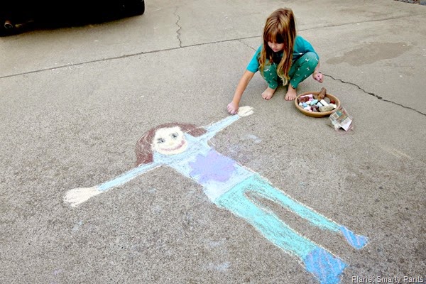 Life Size Chalk Drawing Life Size Chalk Drawing