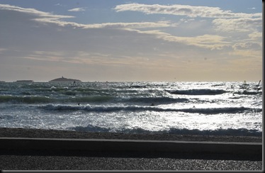 Surfers at Six-Fours-les-Plages Surfers at Six-Fours-les-Plages