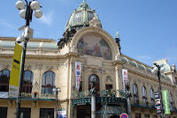 The art nouveau Municipal House, home to Prague's largest concert hall