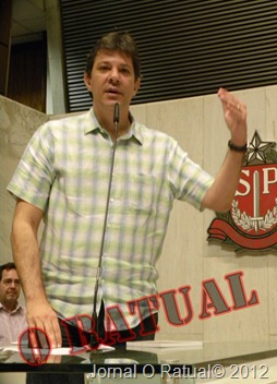 Fernando Haddad na convenção do PHS -SP