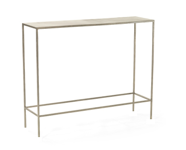 The slenderness of this table is great for those urban dwellers who must make a foyer out of a tiny space. (mgbwhome.com) The slenderness of this table is great for those urban dwellers who must make a foyer out of a tiny space. (mgbwhome.com)