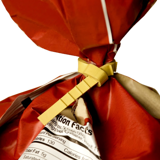 In addition to bundling, the Q Knot will keep bags closed too.