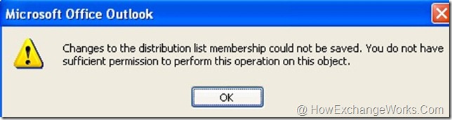 Outlook group error Outlook group error