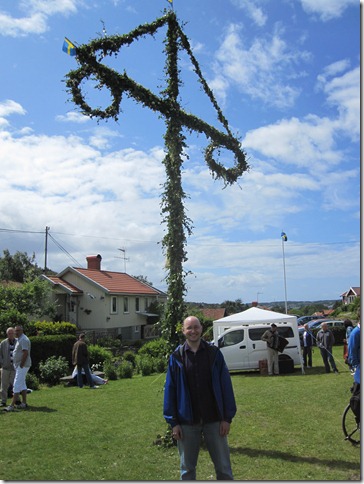 Me in front of the Midsummer Pole