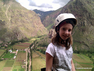 Emma, supremely confident, 1500 feet in the air.