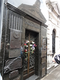 The Duarte Tomb that holds Evita Peron's locked casket.