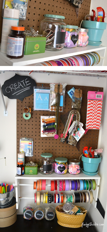 Craft Closet Organization and Reveal