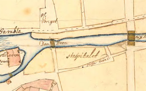 Karta över Fyristorg, 1702