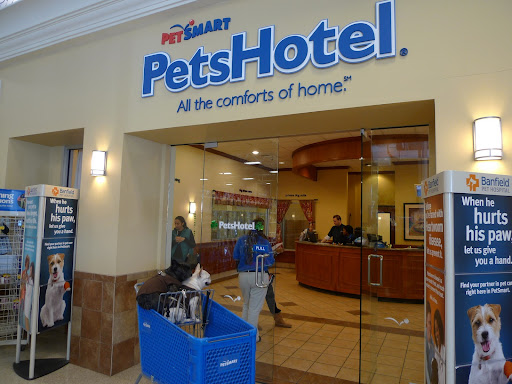 So maybe fish are not such a good idea, after all.  Hey, what's this, Francesca?  A PetsHotel?  Oh, it looks like this is where owners can board their pets when they go on vacation.  Cool!