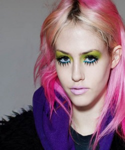 cabello color rosa