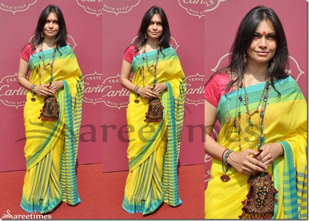 Yellow_Georgette_Saree