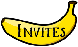 Monkey party invites