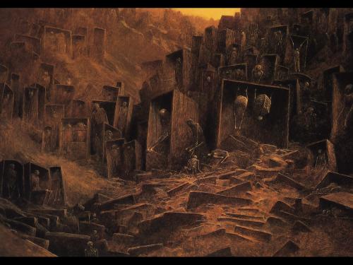 Zdzislaw Beksinski Funeral Of Alives, Death