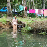 morning bath in the river