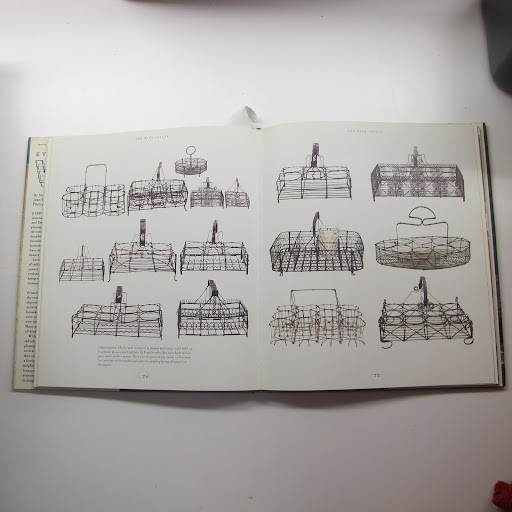 Vintage glass holders were made entirely from wire. They have such complex designs.