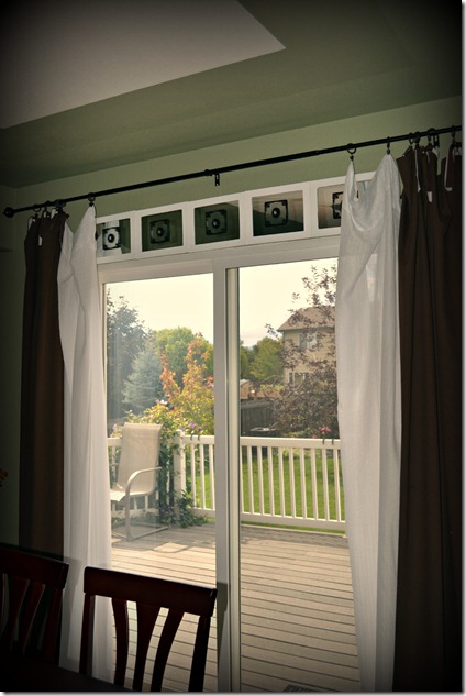 Faux transom window